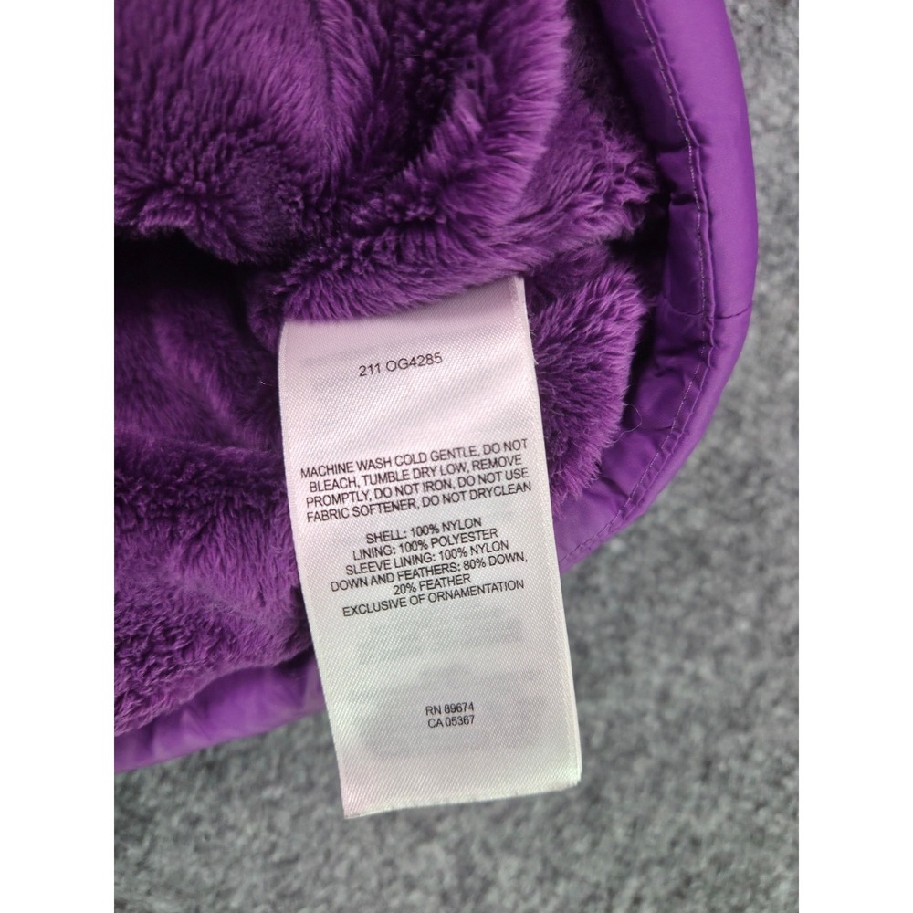 Mountain Hardwear Puffer Jacket Youth Small Purple Down Insulated Fleece Lined - Picture 8 of 11